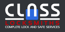 This the logo of the CLASS Locksmiths story ... that began back in 1986 ... and is still going strong ... complete lock and safe services