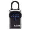Depicts the Master Smart Connected Lock Box and its combination keypad - open and manage and monitor activity via smart phone app - share access