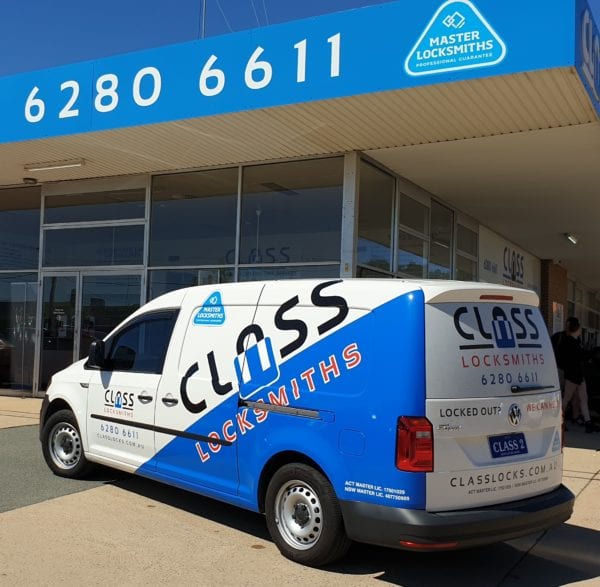 CLASS Locksmiths "CLASS 2" - the latest addition to the CLASS Locksmiths fleet of service vehicles retains the instantly recognisable signage. Specialising in our free home checklist.